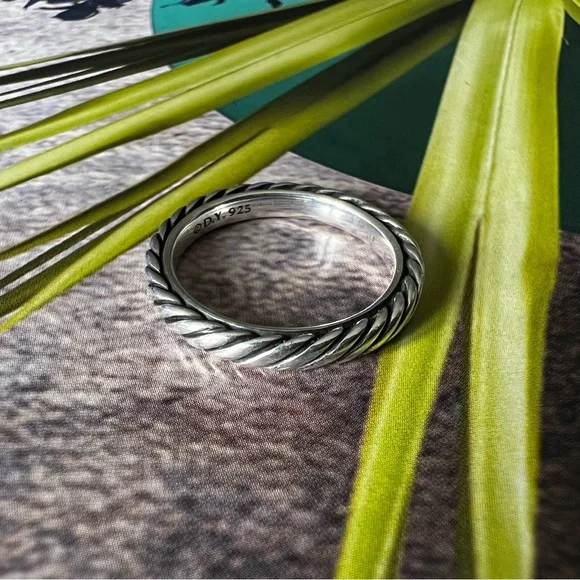 DAVID YURMAN Cable Collectibles® Stack Ring Sterling Silver - Picture 1 of 14